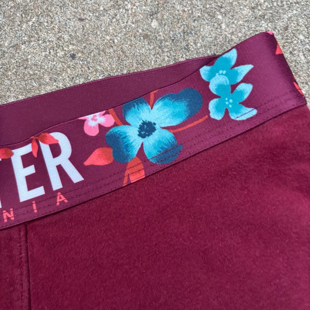 HOLLISTER CALIFORIA MENS PRE-OWNED MAROON COTTON SPANDEX TRUNK BRIEF MEDIUM - Picture 5 of 7